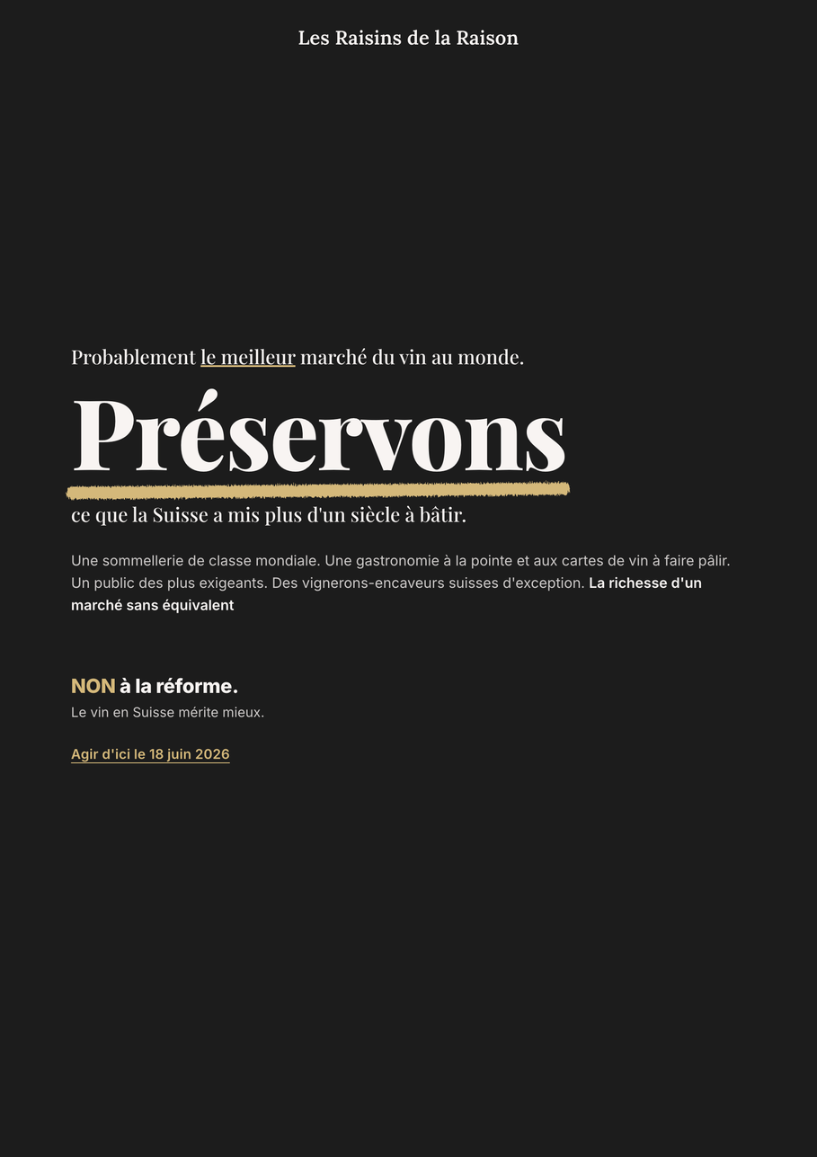 Présentation — version sombre, page 1